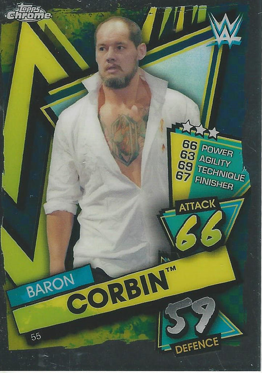 WWE Topps Slam Attax Chrome 2021 Baron Corbin #55