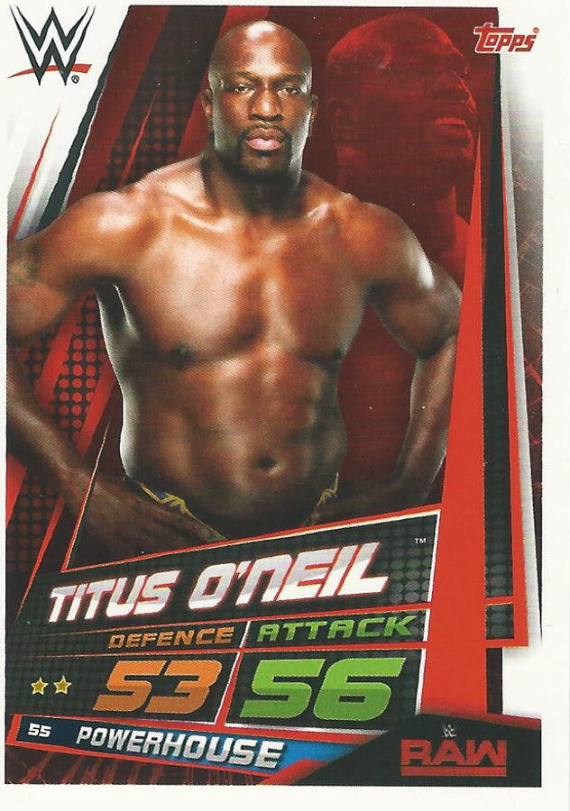 WWE Topps Slam Attax Universe 2019 Titus O'Neil #55