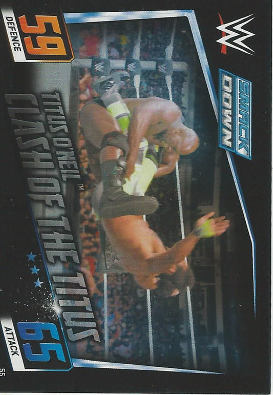 WWE Topps Slam Attax 2015 Then Now Forever Titus O'Neil #55