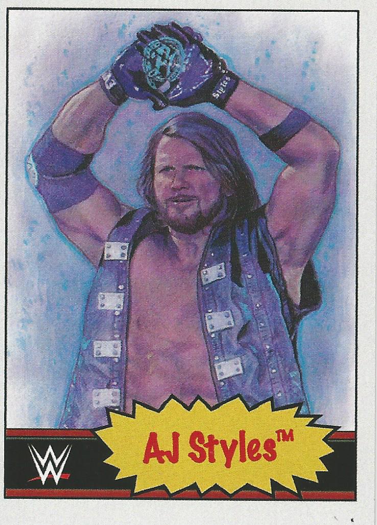 WWE Topps Living Set 2021 AJ Styles #55