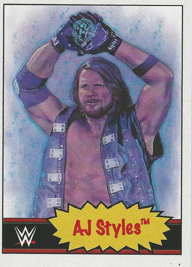 WWE Topps Living Set 2021 AJ Styles #55