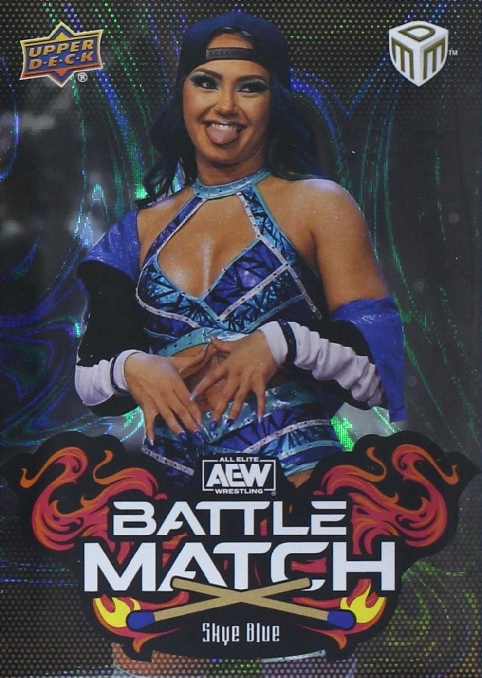 AEW Battle Match – Skye Blue trading card PW Catalog