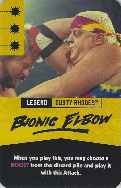 Dusty Rhodes – Bionic Elbow trading card PW Catalog