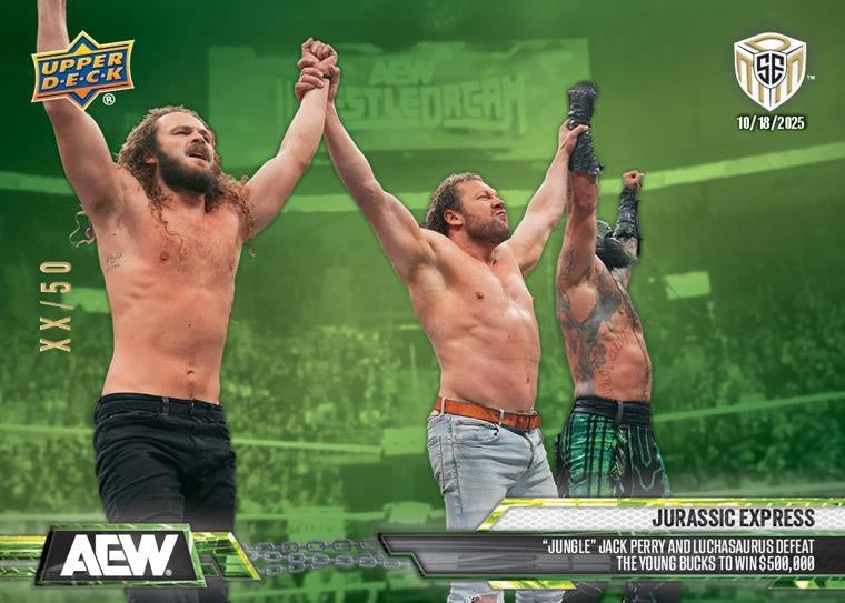 Jurassic Express – “Jungle” Jack Perry and Luchasaurus Defeat the Young Bucks to Win $500,000