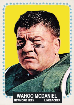 Wahoo Mcdaniel – New York Jets trading card PW Catalog
