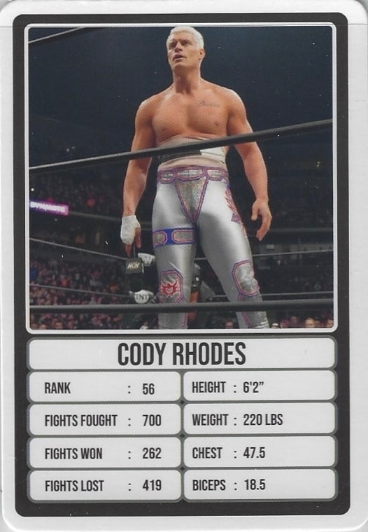 Cody Rhodes trading card PW Catalog