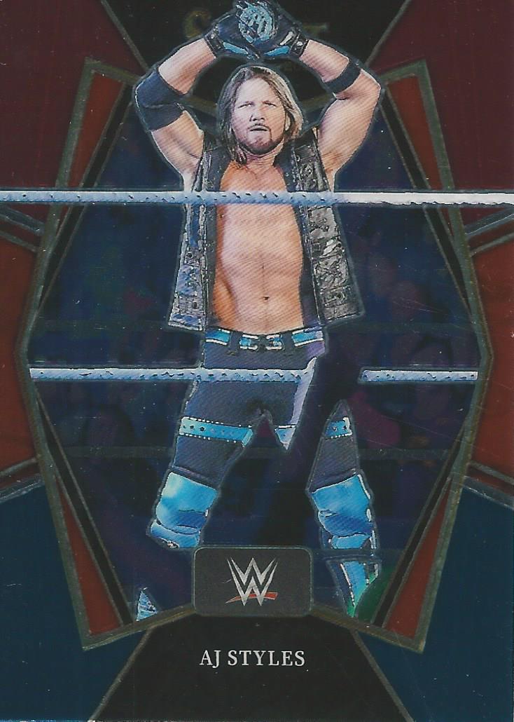WWE Panini Select 2022 Red/Silver/Blue AJ Styles #107