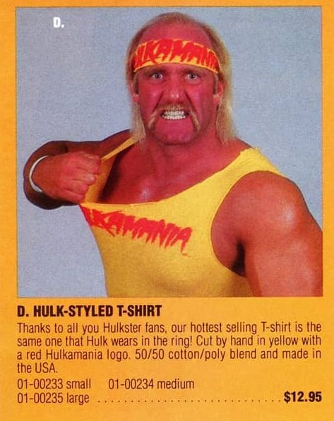 Hulk Hogan "Hulkamnia" T-shirt Pwcatalog