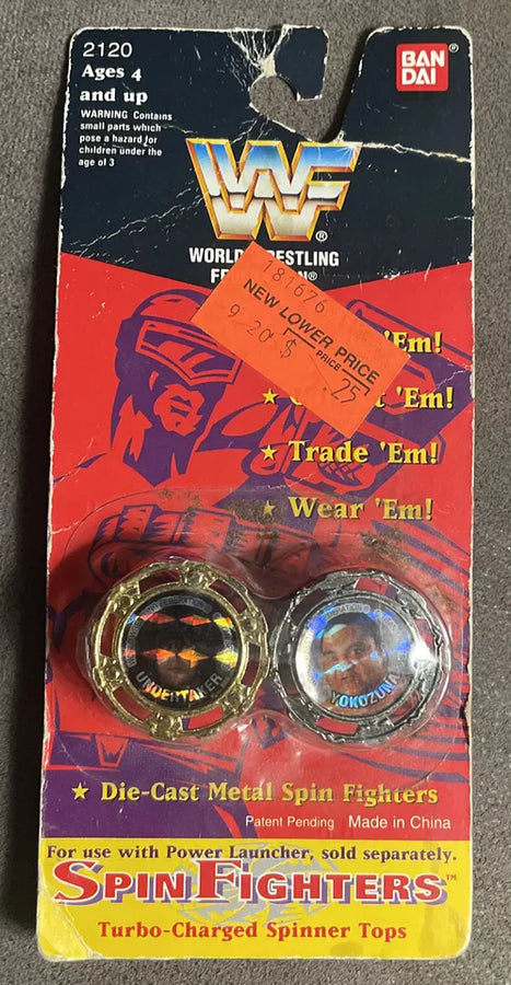 WWF Spin Fighters The Undertaker & Yokozuna 1994 by Bandai PWcatalog