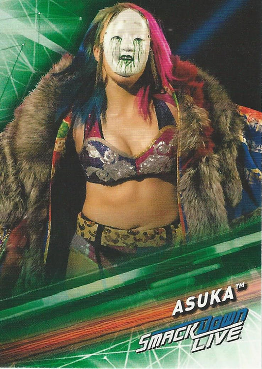 WWE Topps Smackdown 2019 Asuka #6 Green