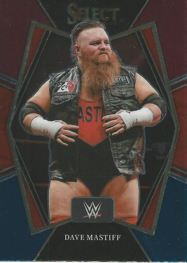 WWE Panini Select 2022 Red/Silver/Blue Dave Mastiff #151