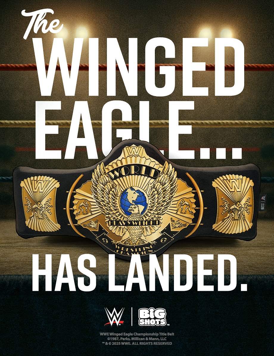 WWE Big Shots WWE Winged Eagle Championship Belt Pillow PWcatalog