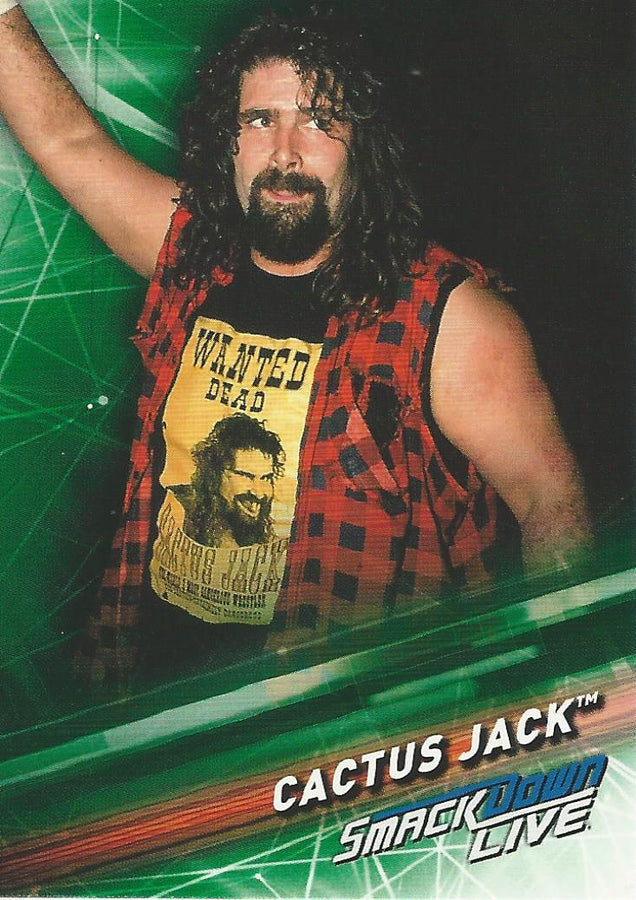 WWE Topps Smackdown 2019 Mick Foley #67 Green