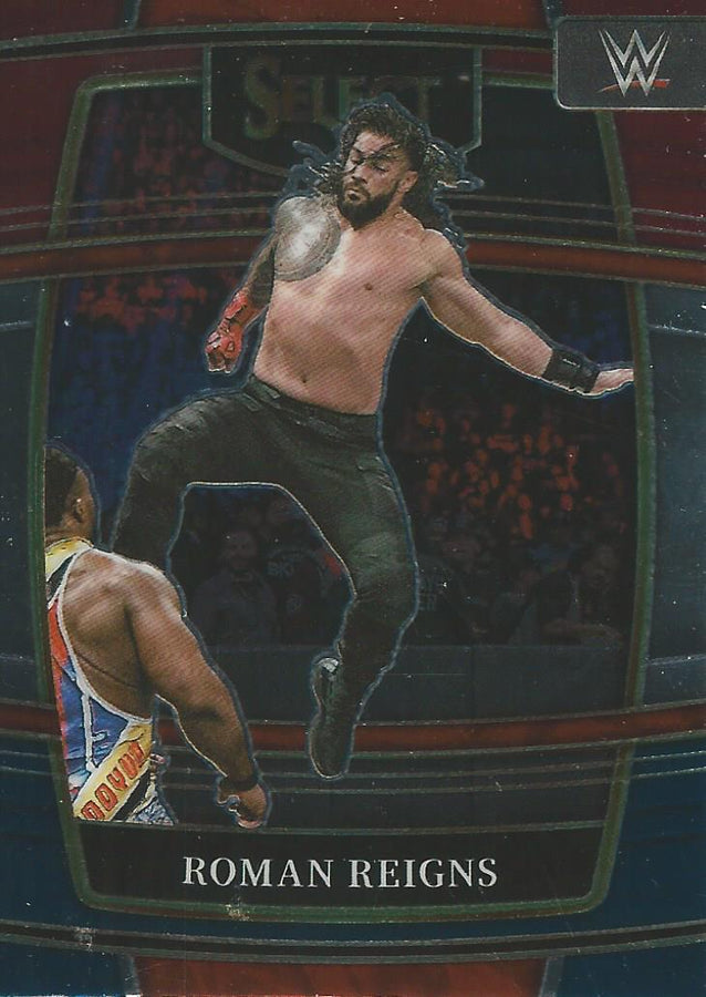 WWE Panini Select 2022 Red/Silver/Blue Roman Reigns #56