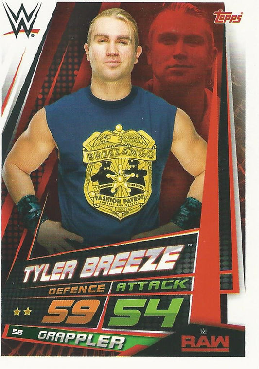 WWE Topps Slam Attax Universe 2019 Tyler Breeze #56