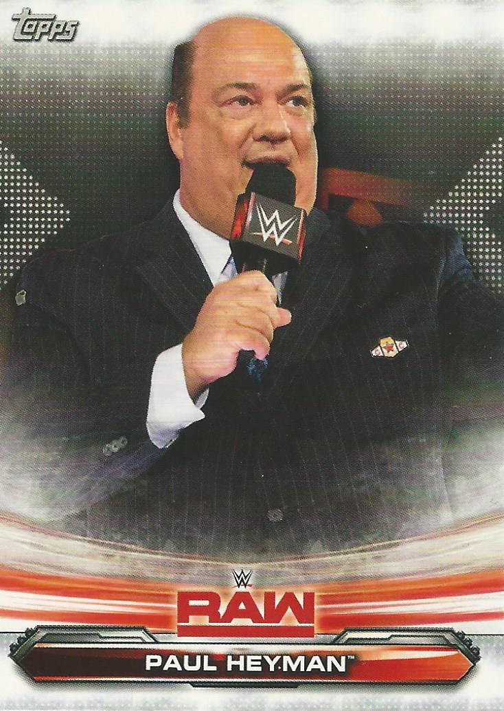 WWE Topps Raw 2019 Paul Heyman #56
