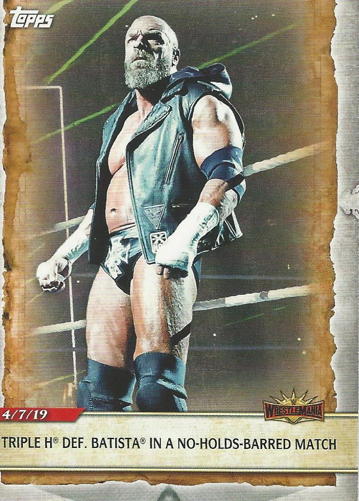 WWE Topps Road to Wrestlemania 2020 Triple H #56