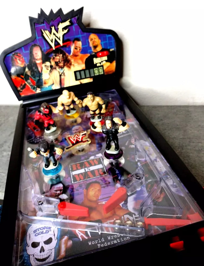 WWF Power Slam Table Top Pinball Machine 1999 PWcatalog