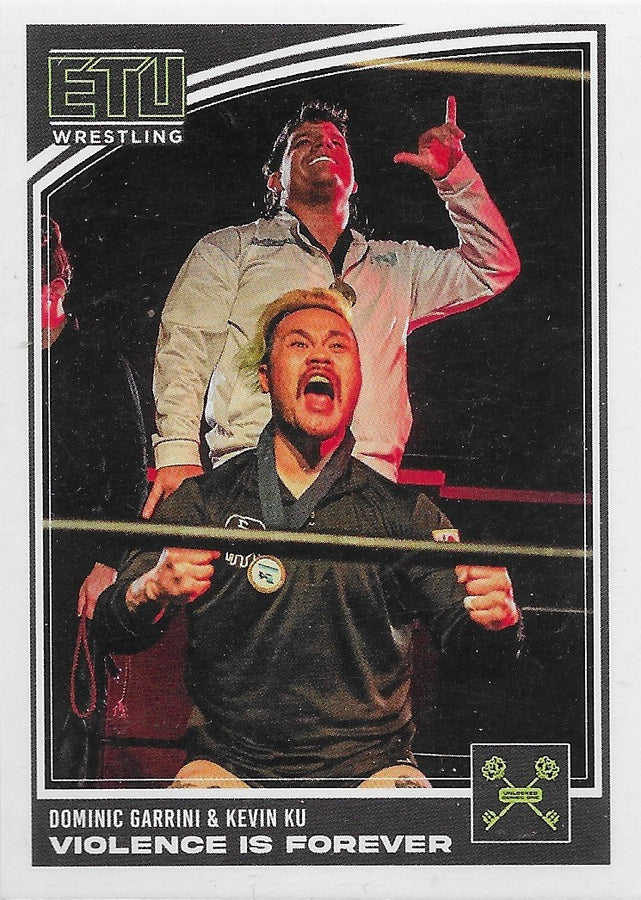 Dominic Garrini & Kevin KU Violence IS Forever trading card PW Catalog
