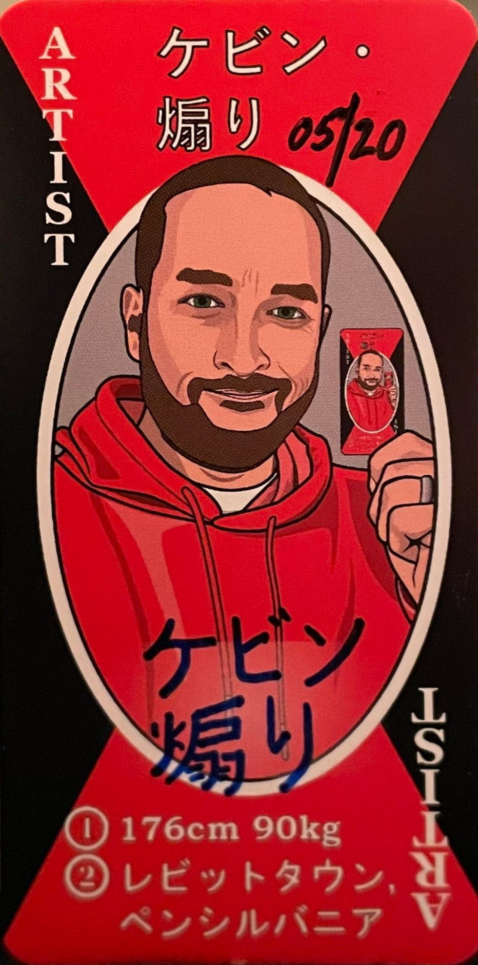 Kevin Gust trading card PW Catalog