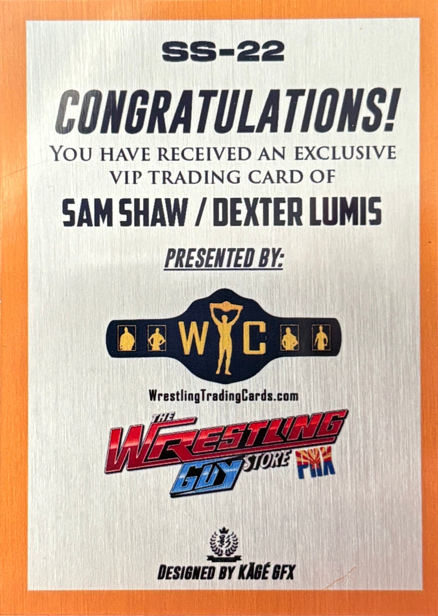 Signature Series – SAM Shaw / Dexter Lumis