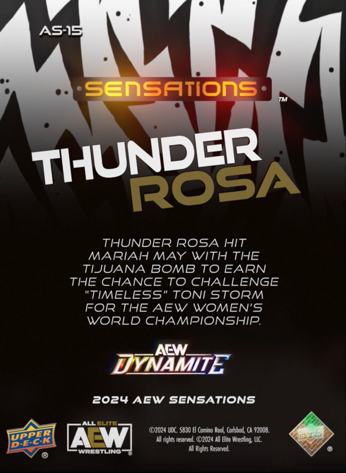 4/3/24 – Thunder Rosa – Thunder Rosa Defeats Mariah MAY at Dynamite