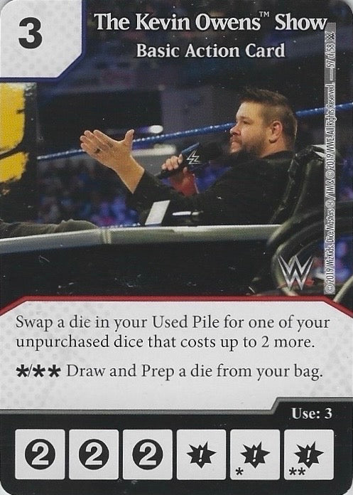 The Kevin Owens Show – Basic Action Card trading card PW Catalog