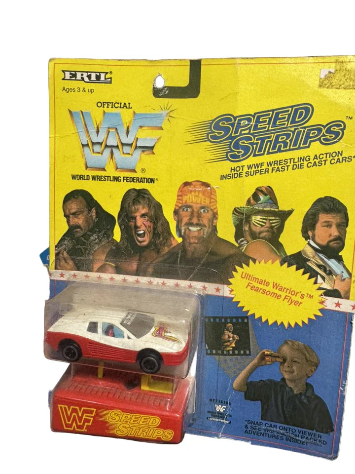 1990 ERTL Official WWF Speed Strips die-cast toy vehicle The Ultimate Warrior