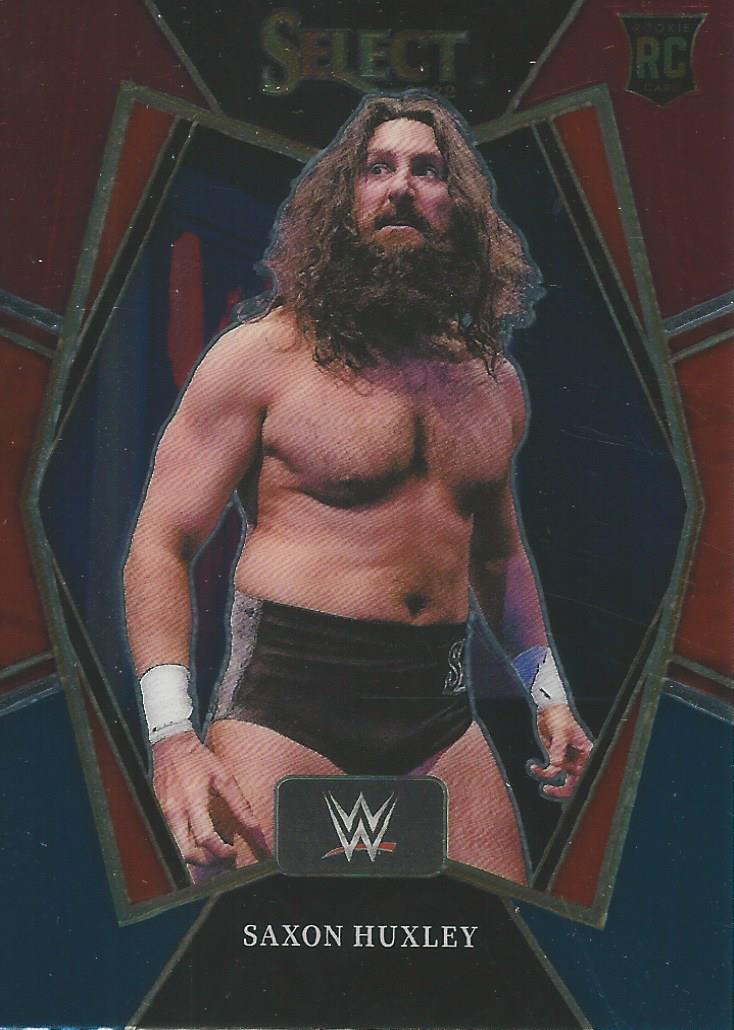 WWE Panini Select 2022 Red/Silver/Blue Saxon Huxley #190
