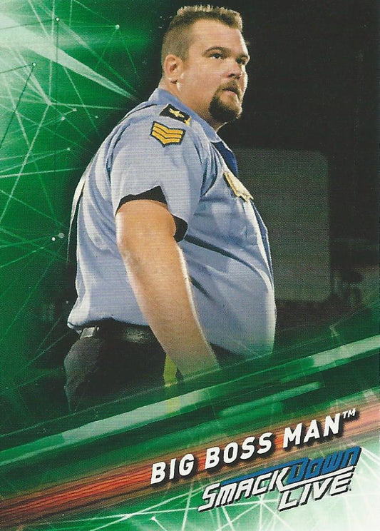 WWE Topps Smackdown 2019 Big Boss Man #63 Green