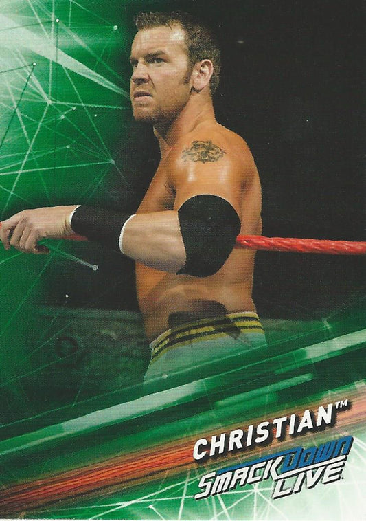 WWE Topps Smackdown 2019 Christian #68 Green