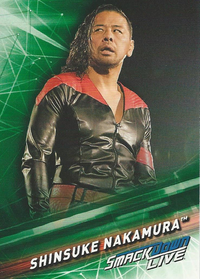 WWE Topps Smackdown 2019 Shinsuke Nakamura #49 Green