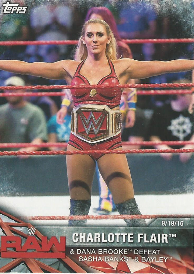 WWE Topps Women Division 2017 Charlotte Flair WWE-7 trading card PW Catalog