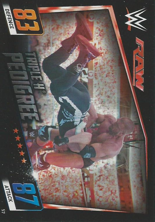 WWE Topps Slam Attax 2015 Then Now Forever Triple H #57