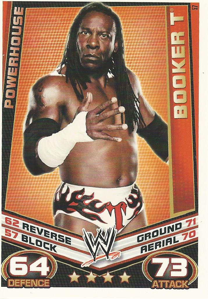 WWE Topps Slam Attax Rebellion 2012 Booker T #57