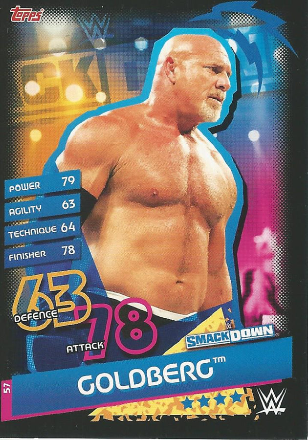 WWE Topps Slam Attax Reloaded 2020 Goldberg #57