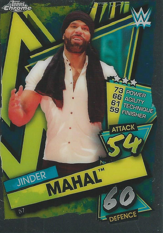 WWE Topps Slam Attax Chrome 2021 Jinder Mahal #57