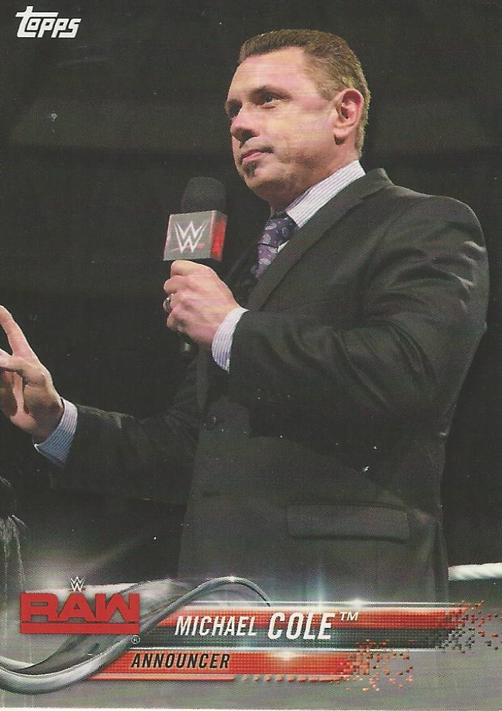 WWE Topps 2018 Michael Cole #57