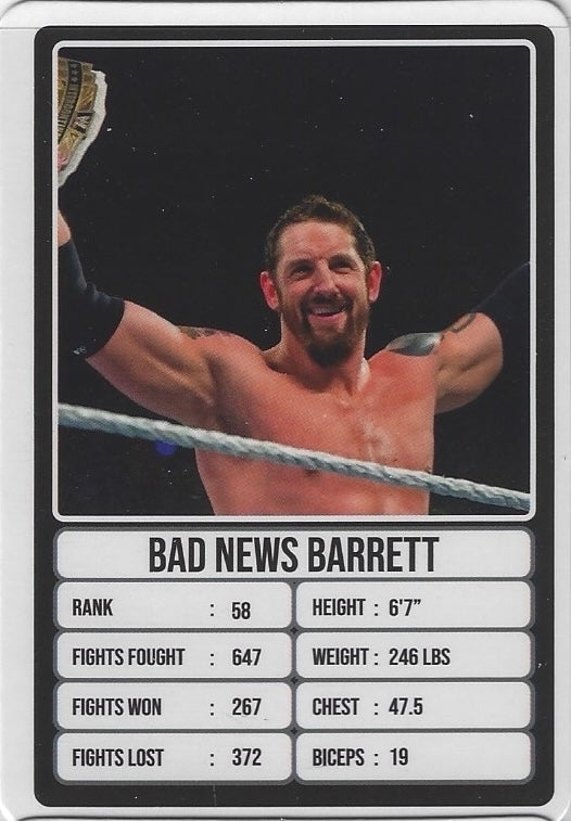 Bad News Barrett trading card PW Catalog