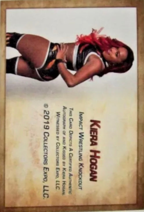 Kiera Hogan trading card PW Catalog