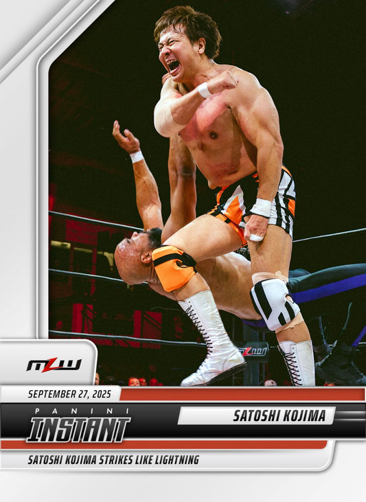Satoshi Kojima – Satoshi Kojima Strikes Like Lightning trading card PW Catalog
