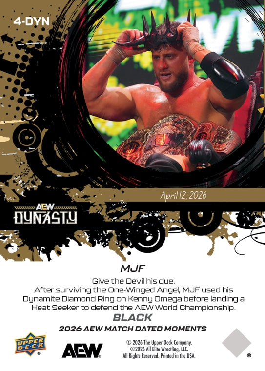 MJF – “the Devil” Defeats “the GOD of Professional Wrestling” Kenny Omega AS MJF Leaves Dynasty Still the AEW World Champion