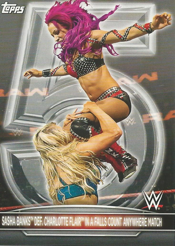 WWE Topps Womens Division 2021 Sasha Banks RC-3 trading card PW Catalog