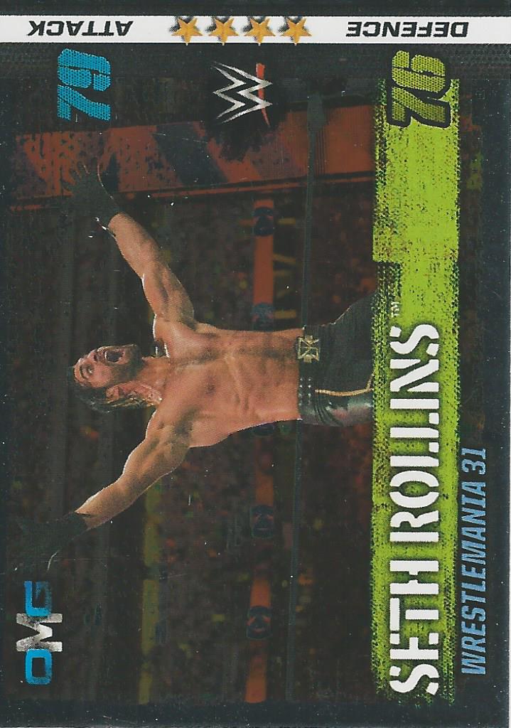 WWE Topps Slam Attax 10th Edition 2017 Seth Rollins #58