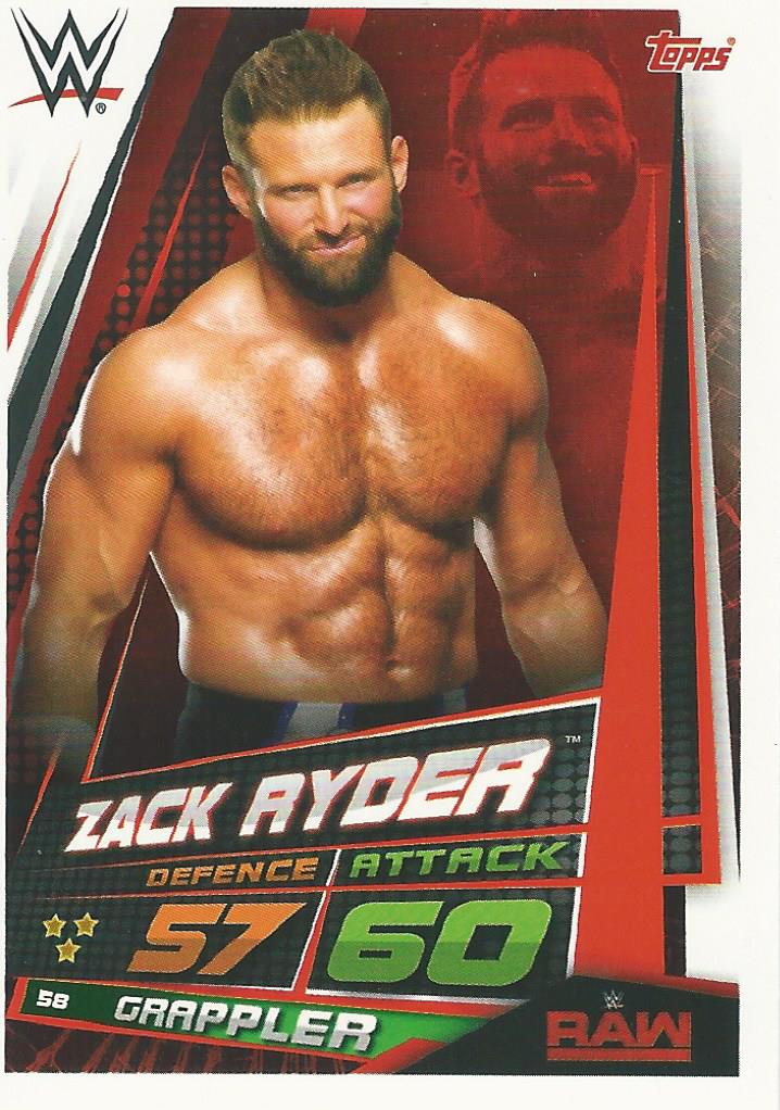 WWE Topps Slam Attax Universe 2019 Zack Ryder #58