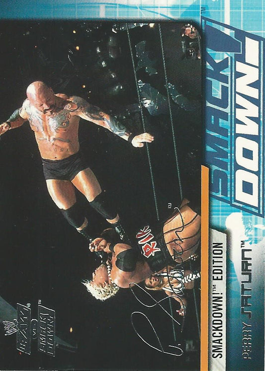 WWE Fleer Raw vs Smackdown 2002 Perry Saturn #58