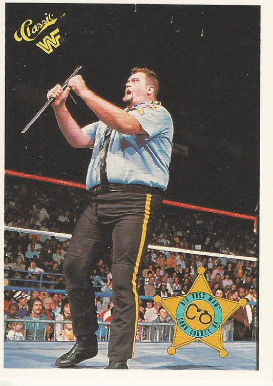 WWF Classic Trading Cards 1990 Big Boss Man No.58 trading card PW Catalog