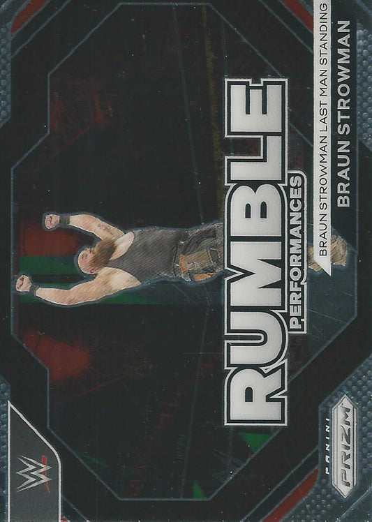 WWE Panini Prizm 2024 Rumble Performances Braun Strownman #10