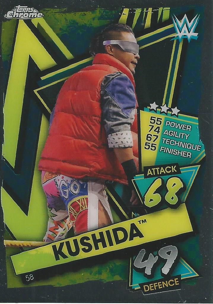 WWE Topps Slam Attax Chrome 2021 Kushida #58