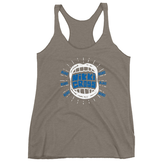 Nikki Cross "Hehe" Women's Racerback Tank Top Tank Top PW Catalog